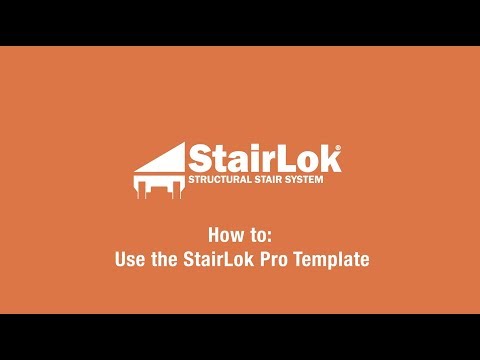 How to Use the StairLok Pro Template