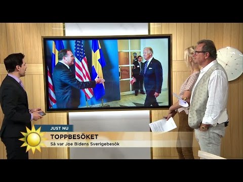 Marcus Oscarsson om Bidens Sverigebesök  - Nyhetsmorgon (TV4)