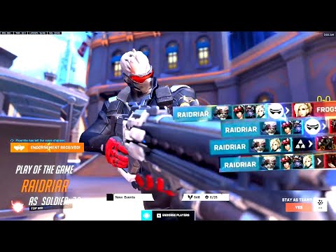 GALE is DOMINATING AS SOLDIER 76! POTG! OVERWATCH 2 SEASON 2 TOP 500