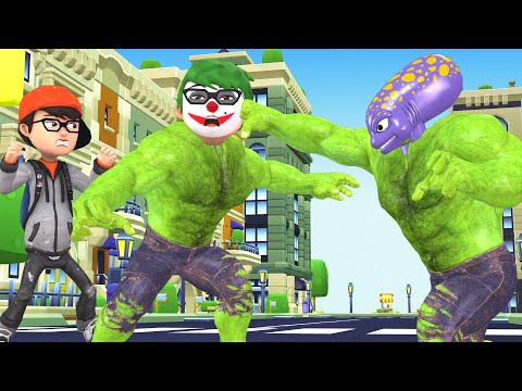 Baby Nick Transform NickHulk Hero vs Bad Guys Giant Zombie Save Brother - Scary Tecaher 3D Sad Story