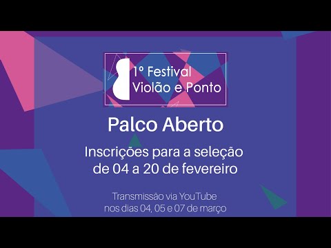 Palco Aberto - Dia das Mulheres | Festival Violão e Ponto 2021