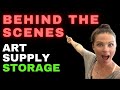 Art Studio Makeover 2023 EASY Art Supply Storage At Home With Karen Campbell