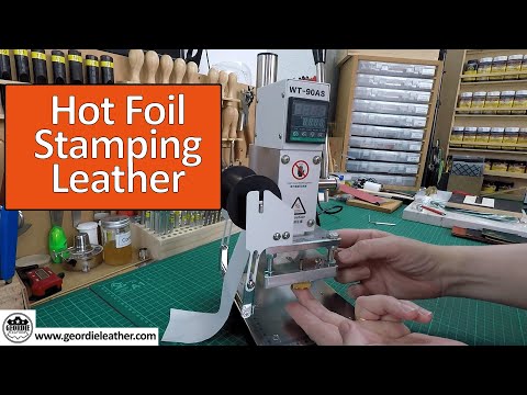 Hot Foil Stamping Leather with the WT-90AS Hot Foil Machine.