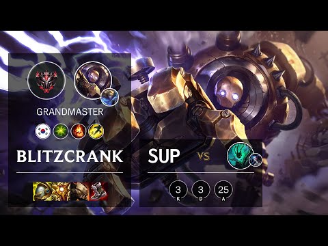 Blitzcrank Support vs Thresh - KR Grandmaster Patch 11.5
