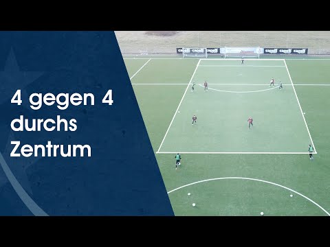 4 gegen 4 durchs Zentrum – Fußballtraining am Deutschen Fußball Internat