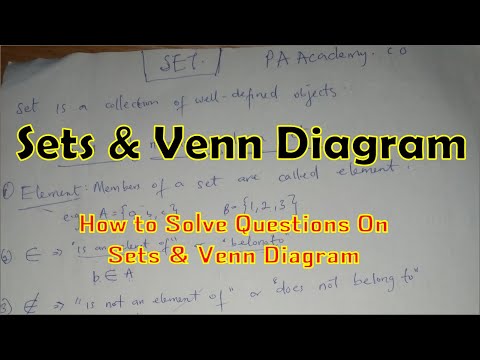 Análise de conjuntos e diagrama de Venn explicados. Tudo o que você precisa saber. PA Academy
