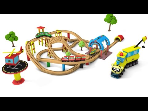 train cartoon for children - kids videos for kids - chu trains - train videos -  toy train Video