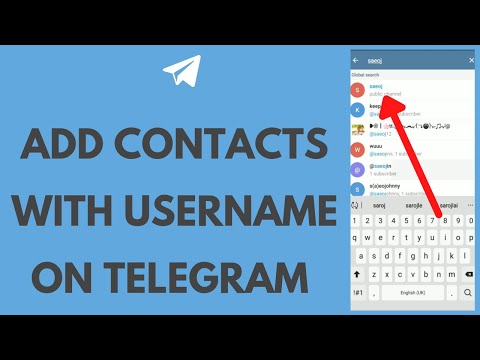 How to Add Contact With Username in Telegram