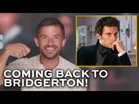 Jonathan Bailey is coming back to BRIDGERTON and says Luke Thompson will "blow people's socks off"