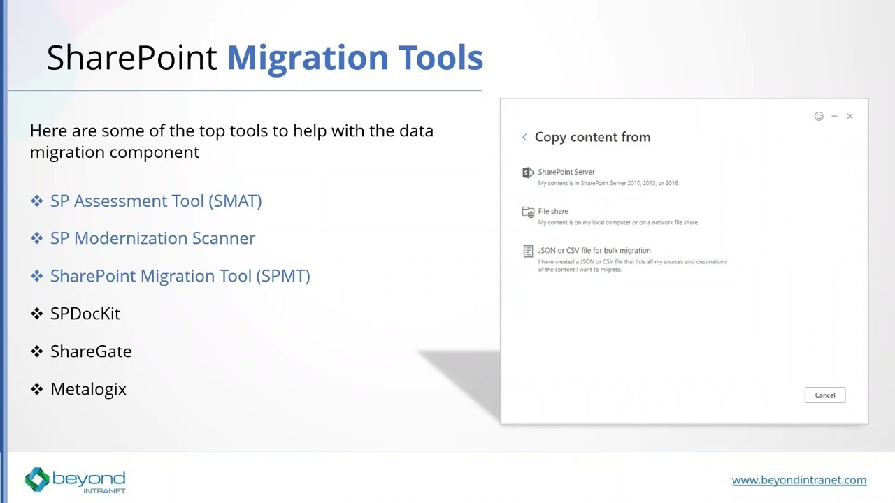 SharePoint Migration Tools