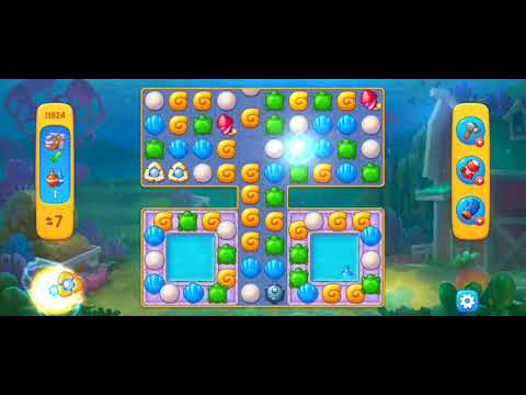 Fishdom Easy Level 11824 (with ingame lightning and firecracker boosters) @choraelmin