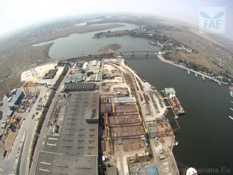Filmare aeriana FPV a santierului Naval Mangalia- by FAE