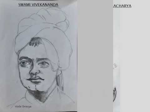 Pencil sketches landscapes flowers monuments portraits || Pencil Sketches by Veda || Pencil Sketches