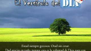 Miniatura del video: El versiculo del dia .com - 1 Tesalonicenses 5 v16-18