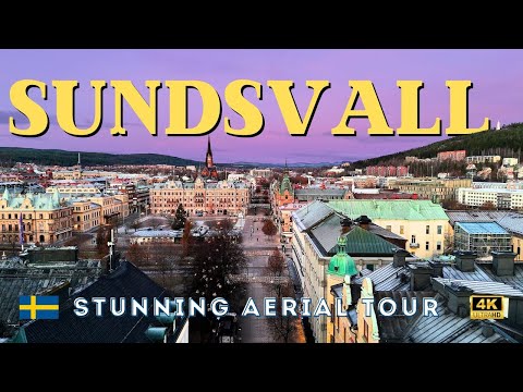 The Beauty of Sundsvall, Sweden Captured from Above: A Drone Adventure