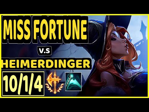 SNEAKY (MISS FORTUNE) vs HEIMERDINGER - 10/1/4 KDA BOTTOM ADC GAMEPLAY - NA Ranked GRANDMASTER