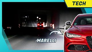 Matrix Voll LED Scheinwerfer in der Alfa Romeo Giulia im Test: Nachtfahrt mit Marelli System