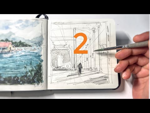 Quick Watercolor Sketch 2 | Watercolor Painting Tutorial