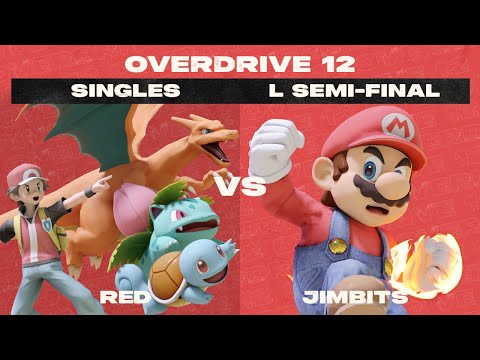 OVERDRIVE 12 | Losers Semi-Final - Red vs Jimbits | Smash Ultimate SSBU