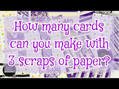 USE UP YOUR PAPER SCRAPS | LOTS OF EASY CARD DESIGNS | CARDMAKING TUTORIAL | USE UP YOUR STASH