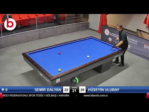 SEMİR DALYAN & HÜSEYİN ULUBAY Bilardo Maçı - 2021 TÜRKİYE ŞAMPİYONASI 2.ETAP-8.TUR