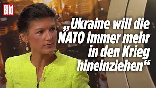 „Ukraine hat Interessen, die nicht unsere sind“ I Sahra Wagenknecht bei Viertel nach Acht