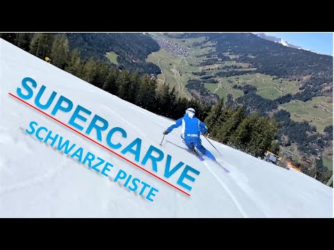 SKI CURVING: SUPERCURVE SCHWARZE PISTE RAUT 3 ZINNEN DOLOMITES - SKI EXTREME CURVING