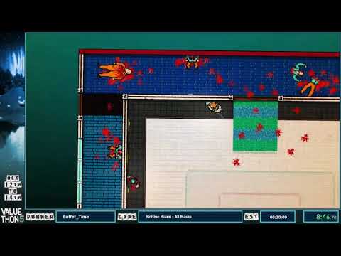 Valuethon 5 - Hotline Miami All Masks Speedrun by Buffet_Time