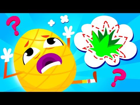Where Is My Pineapple Crown? The Pineapple has Lost his Crown | Learn Fruits Rhymes by Little Angel