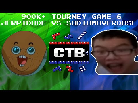 900k+ Tourney - SodiumOverdose vs Jerpidude Game 6 April '20 - Classic Tetris Brawl