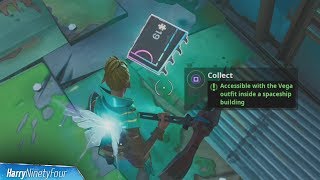 Fortbyte #19: Accessible with the Vega Outfit Inside a Spaceship Building - Fortnite