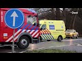Ongeval met gewonden op N343 in Fleringen, een persoon naar het ziekenhuis