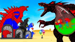 Rescue Baby GODZILLA & KONG From PYTHON - GODZILLA: Who Will Win? | Godzilla Cartoon Compilation