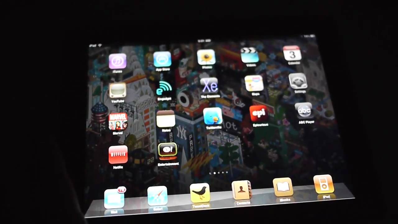 Apple iPad UI walkthrough