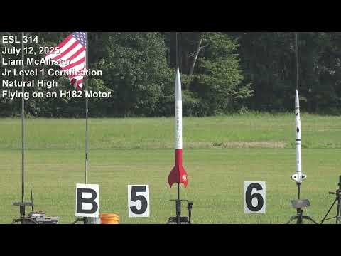 July 2025 Liam McAllister, Jr. L1 Certification, Natural High