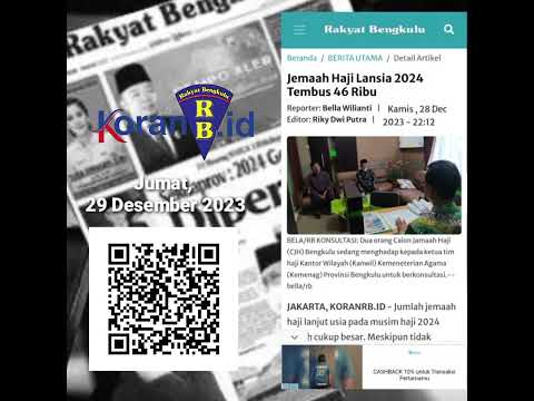 Top News Koran RB, Jumat, 29 Desember 2023