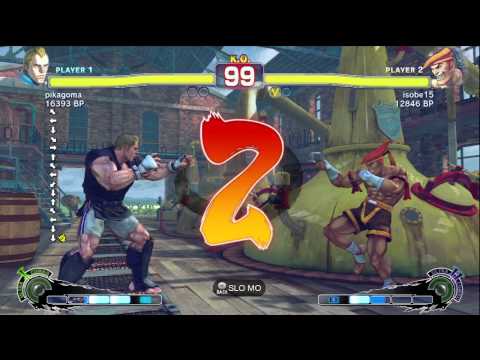 pikagoma [Abel] vs isobe15 [Adon] SSF4 Japanese Online Ranked Matches - TRUE-HD