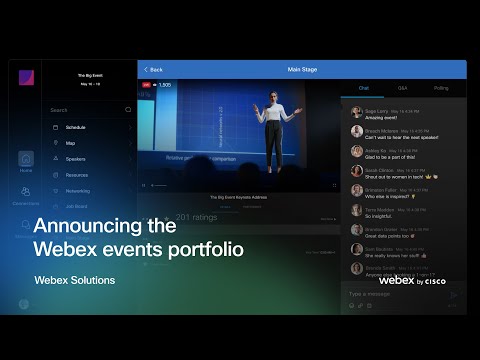 Video: Webex Events Portfolio