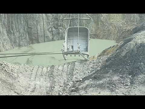 Working of dragline excavator## open cast mining