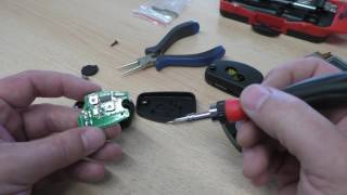 Dacia / Renault zwei Tasten Funkklappschlüssel Gehäuse MK2 Valeo