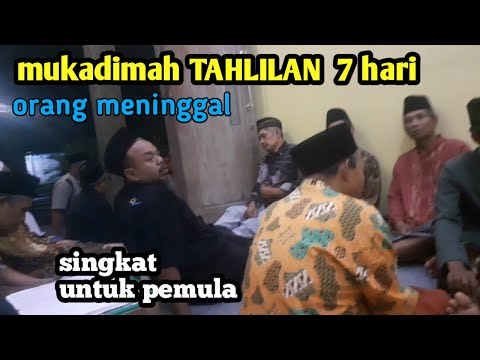 Contoh MUKADIMAH TAHLILAN 7 HARI orang meninggal bahasa jawa