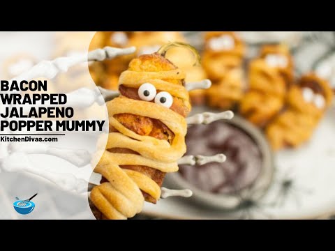 Air Fryer Bacon Wrapped Jalapeno Popper Mummy