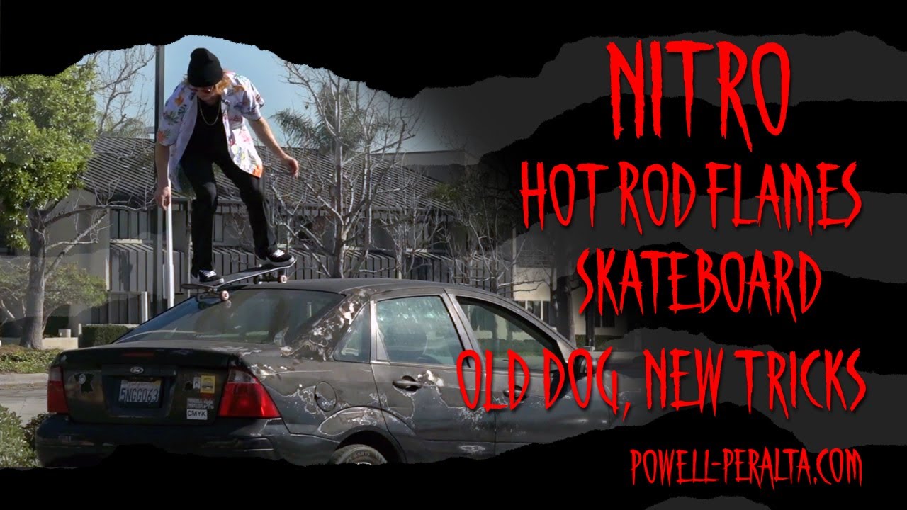 NITRO Hot Rod Flames Skateboard