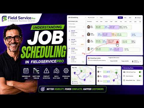 Comment fonctionne la planification des travaux dans FieldServicePro
