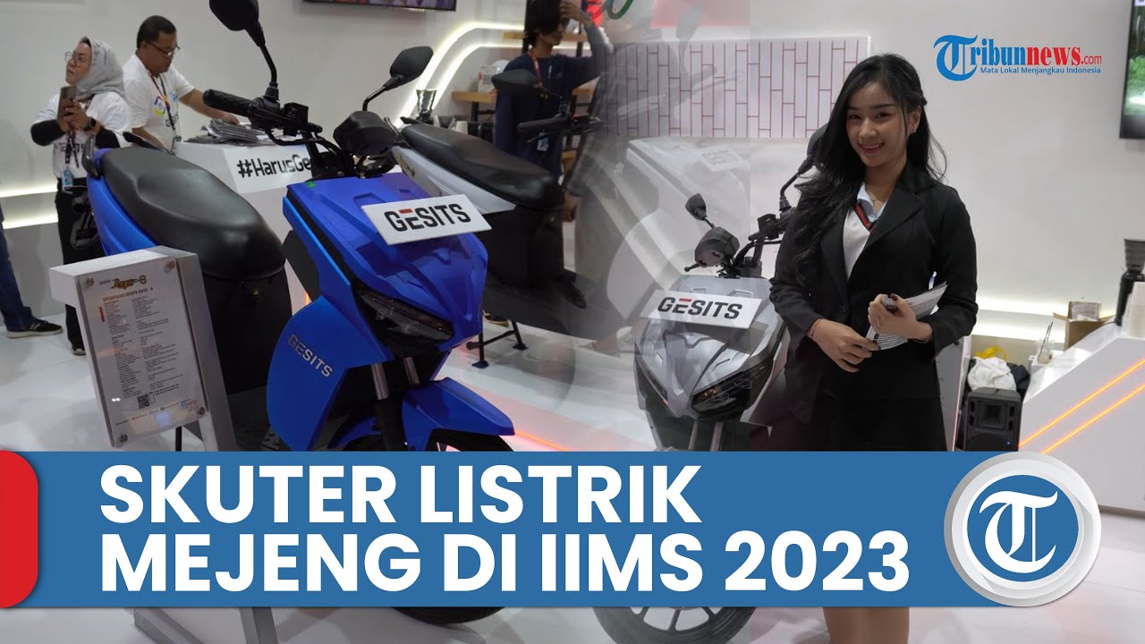 Penampakan Skuter Listrik Buatan Indonesia Gesits Raya G di IIMS, Hampir 50% Pakai Komponen Lokal