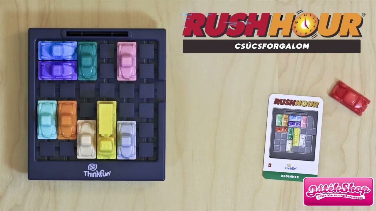Rush Hour Junior - Csúcsforgalom logikai játék - Thinkfun videó