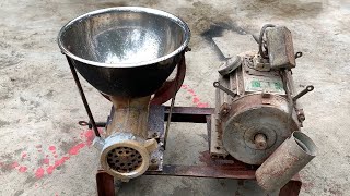 Restore And Repairing An Old Burnt Meat Grinder / Perfect Restoration