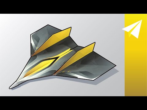Epic Paper Jet! One of My FAVORITE Paper Airplanes — How to Make Saber — Folding Tutorial