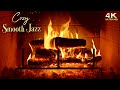 Cozy Smooth Jazz Music Fireplace No Ads