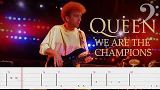 Queen - We Are The Champions (Bass tabs) By Chami&#39;s Arts